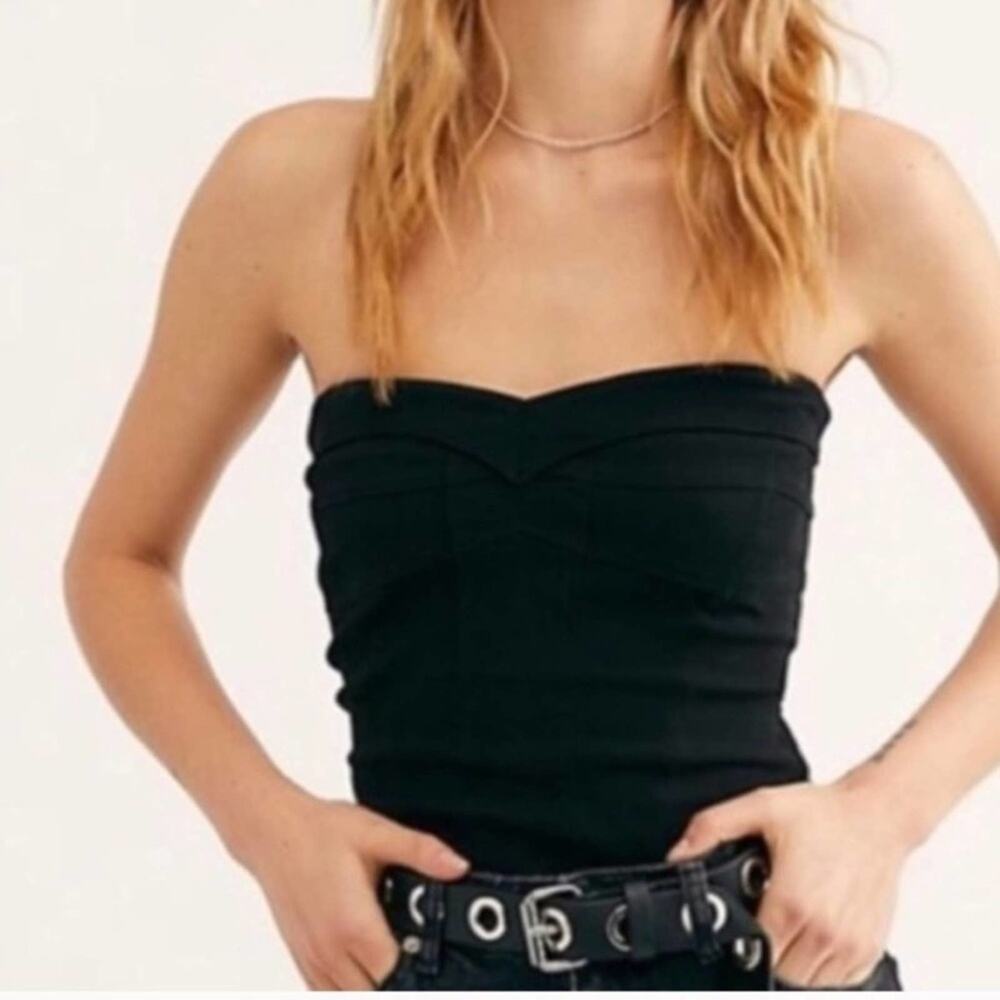 Free People Black Top S